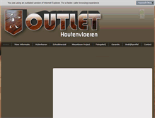 Tablet Screenshot of outlethoutenvloeren.nl